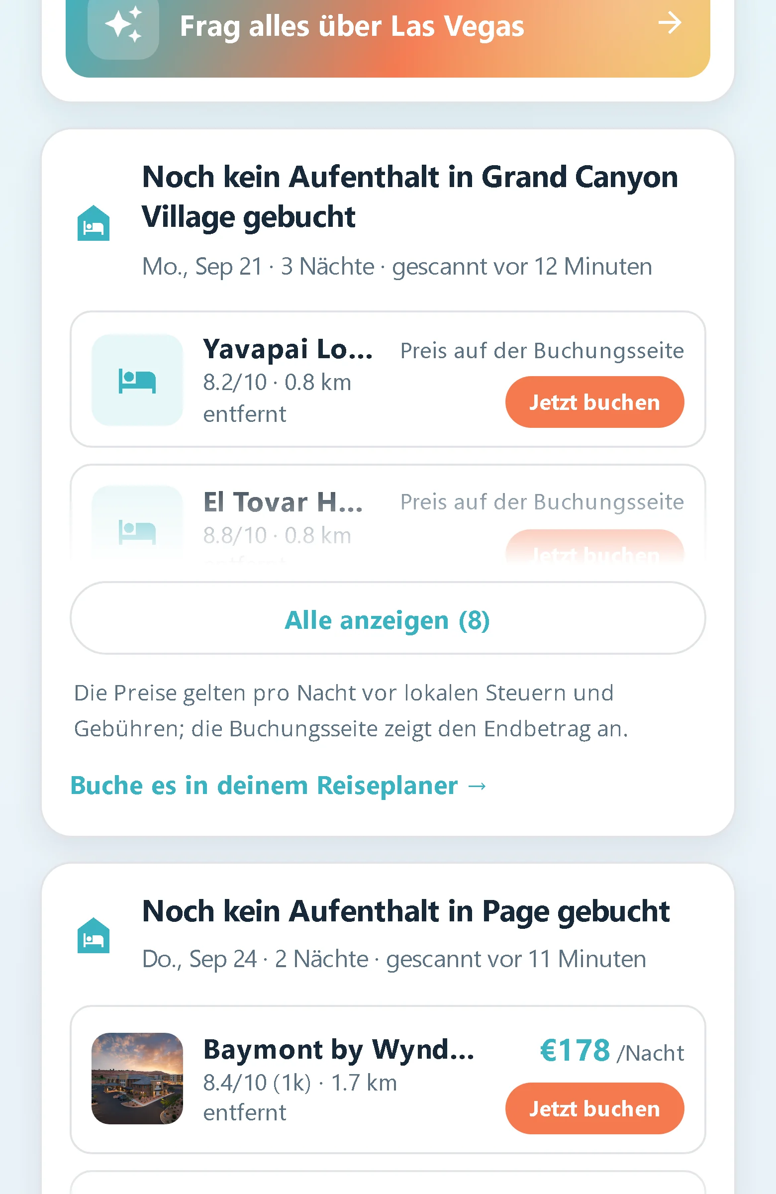 Hoteloptionen mit echten Preisen pro Seite und einem ehrlichen Tipp, wenn eine Stadt weiter vorne günstiger schläft.
