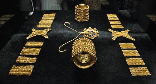 Treasure of El Carambolo, belonging to the ancient Tartessian sanctuary located 3 kilometers west of Seville