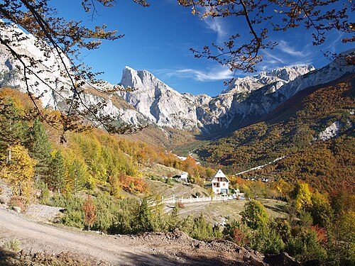 Landscape within the Theth National Park