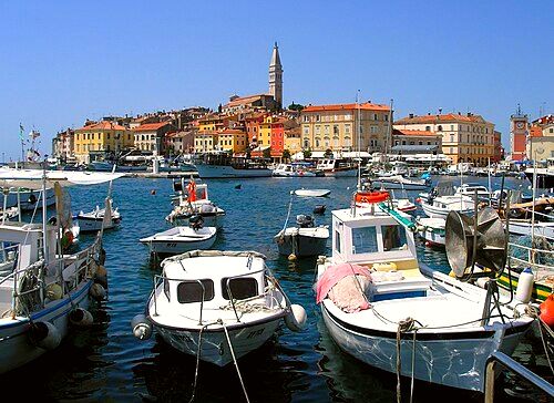 Coastal view of Rovinj