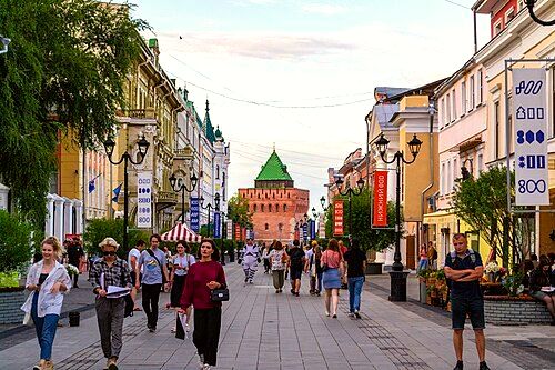 Bolshaya Pokrovskaya Street in Nizhny Novgorod