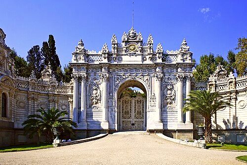 Dolmabahçe Palace is a popular tourism destination in Turkey.