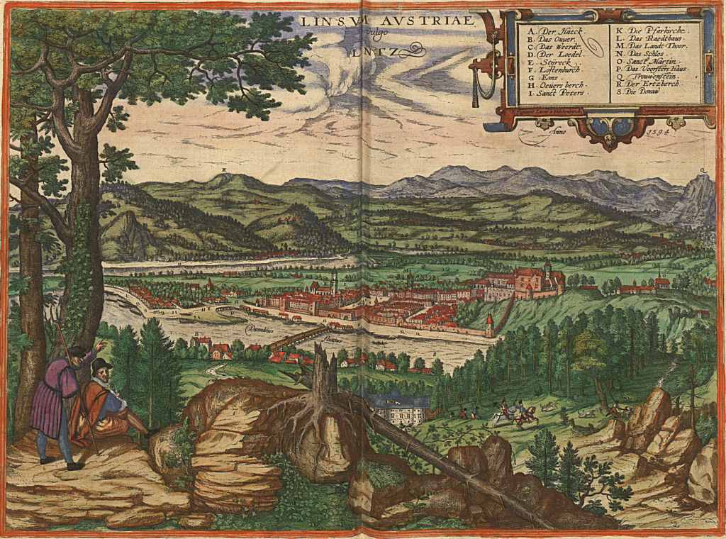 A depiction of the town in 1594