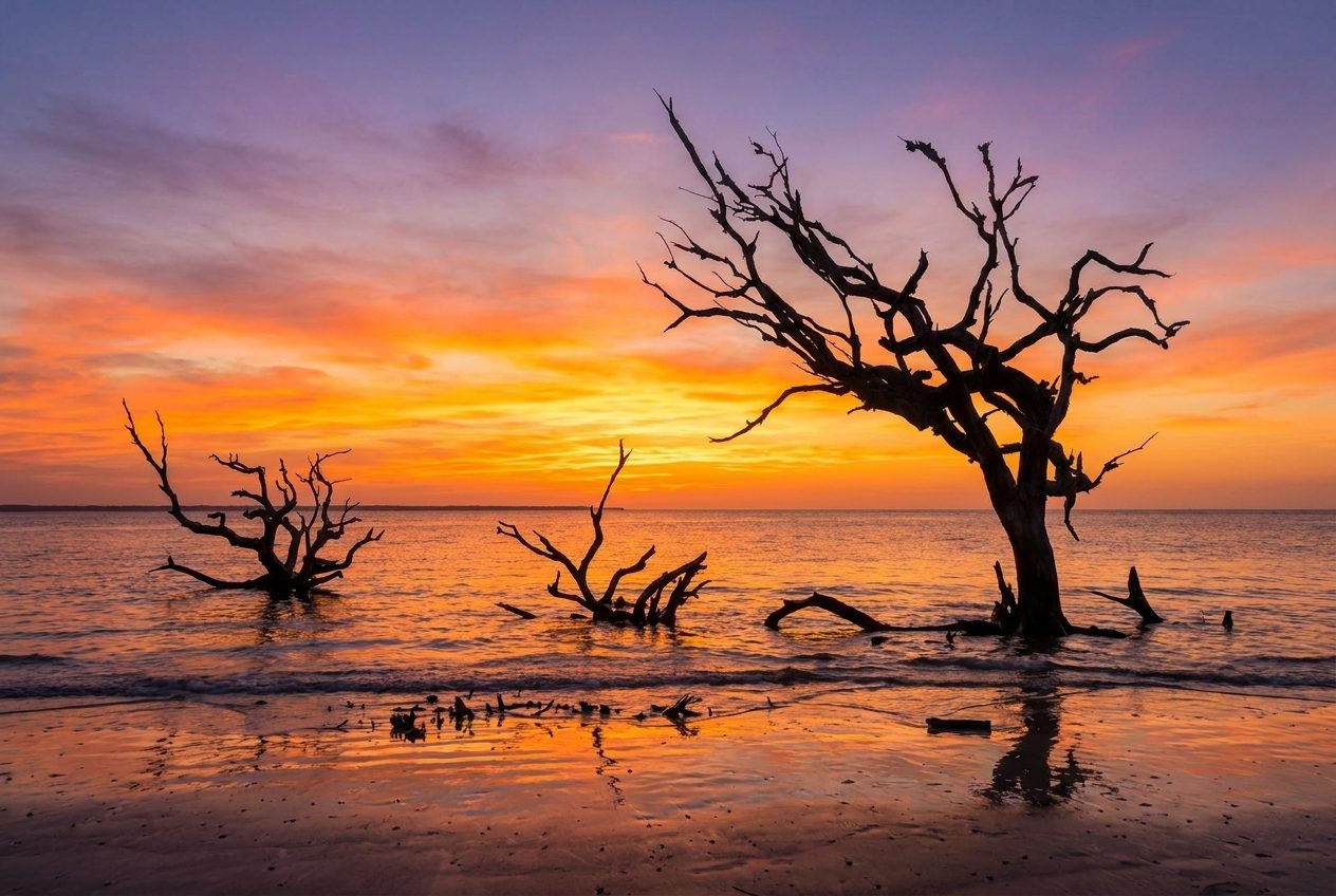 Driftwood Beach erkunden