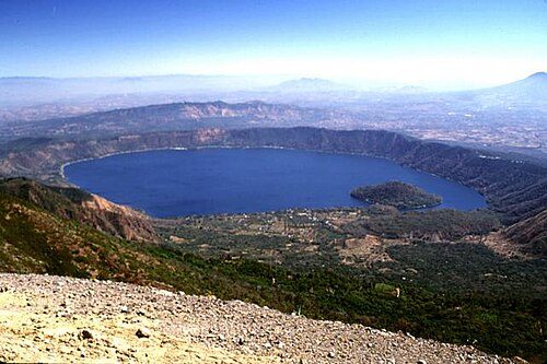 Lake Coatepeque in the west of the country