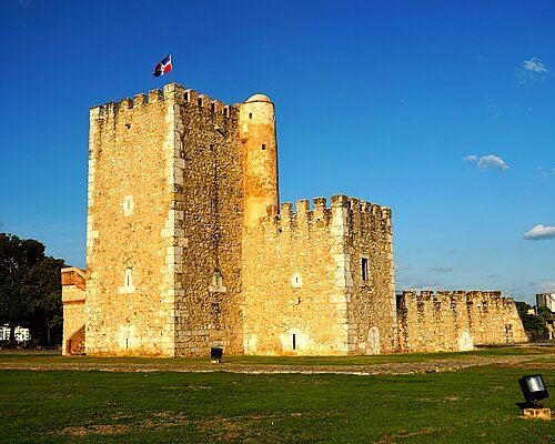 The Ozama Fortress is one of the surviving sections of the Walls of Santo Domingo, which is recognized by UNESCO as being the oldest military construction of European origin in the Americas.[20]