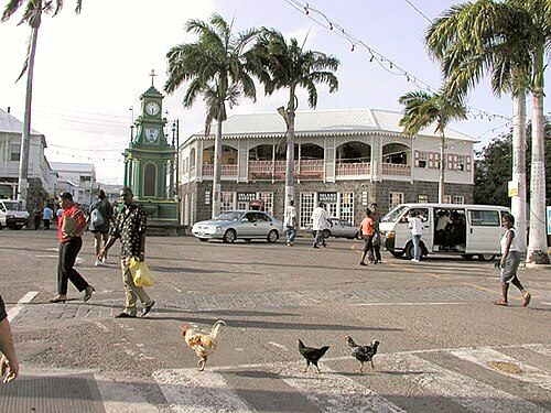 Downtown Basseterre, St. Kitts. Berkeley Memorial
