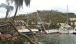 Aftermath of Hurricane Ivan in Grenada