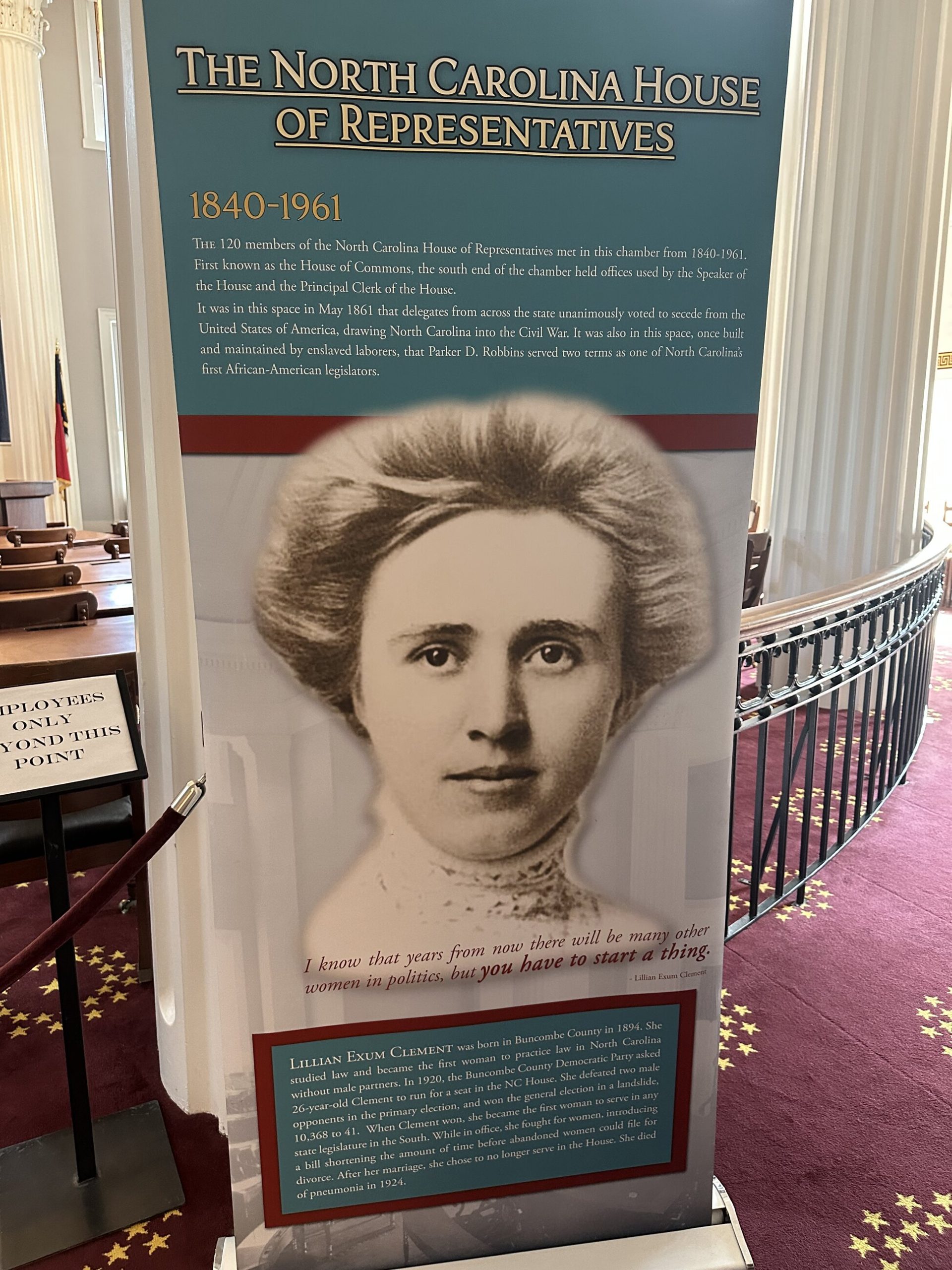 Das Repräsentantenhaus von North Carolina