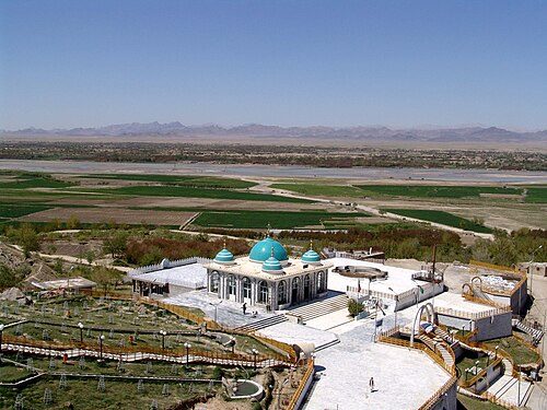 The shrine of Baba Wali next to the Arghandab River in Kandahar