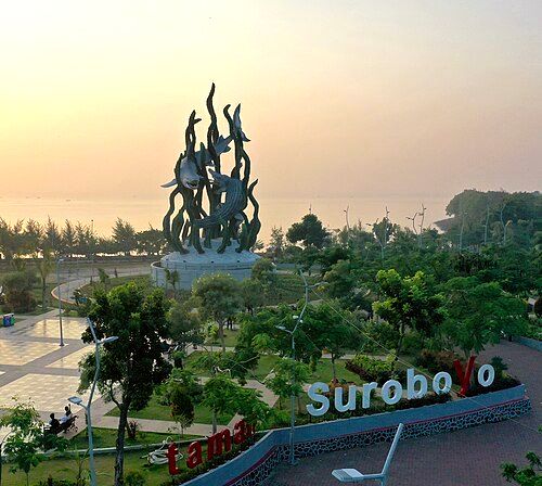 Sura and Baya Statue