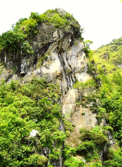 Batu Gantung (Hanging stone) in Lake Toba
