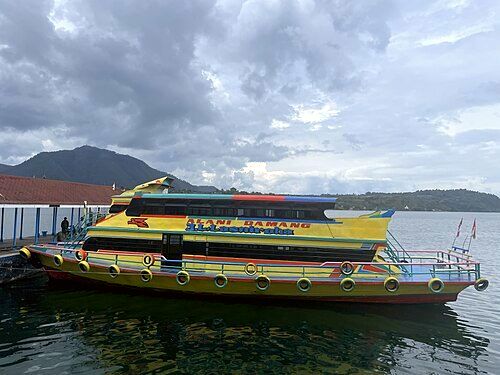 Ferry boats on Lake Toba