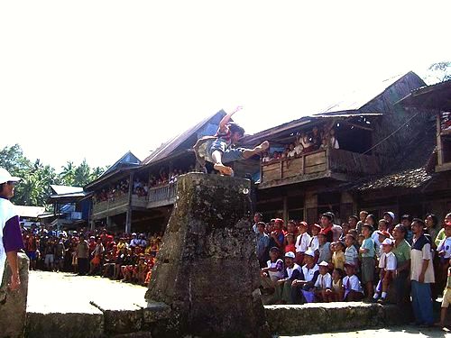 Nias ceremonial stone jump.