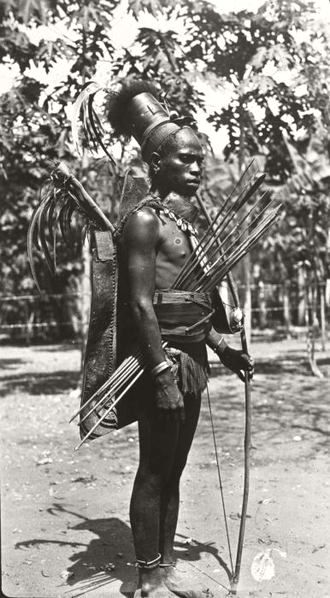 Indigenous warrior from Ende, Flores, before 1938.