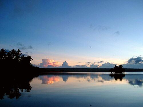 Sunset over Lake Tegano. Taken 2008