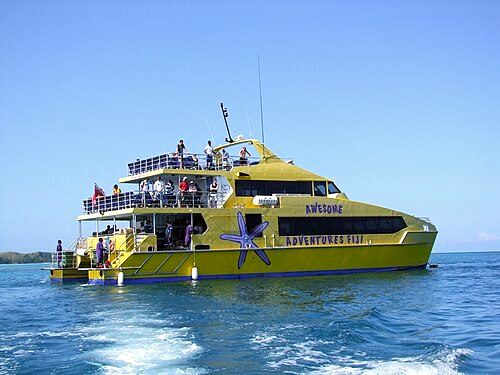 The Yasawa Flyer connects Port Denarau with the Yasawa Islands.