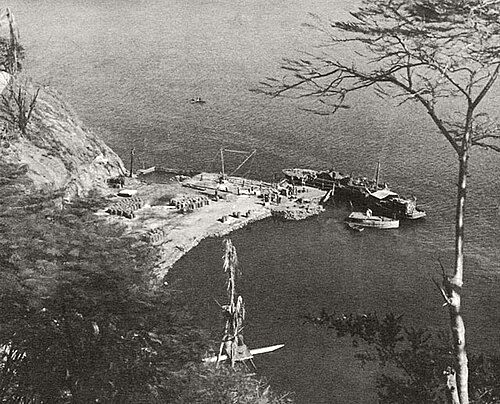 The PT-boat jetty at Tufi, 1943