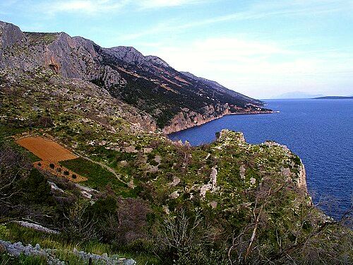 The southern coast of Hvar near Sveta Nedjelja