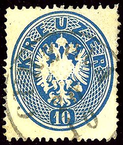 Austrian KK stamp cancelled in Italian CURZOLA ca 1863