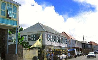 Main Street in Charlestown, Nevis