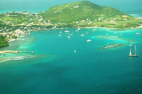 Clifton Harbour from the air