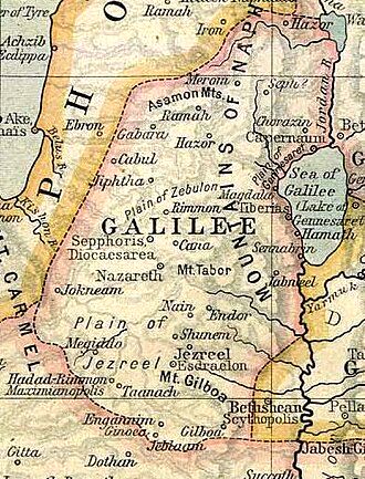 A map of Galilee, c. 50 CE