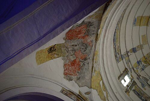 Remnants of frescos at the Saint Mark's Cathedral