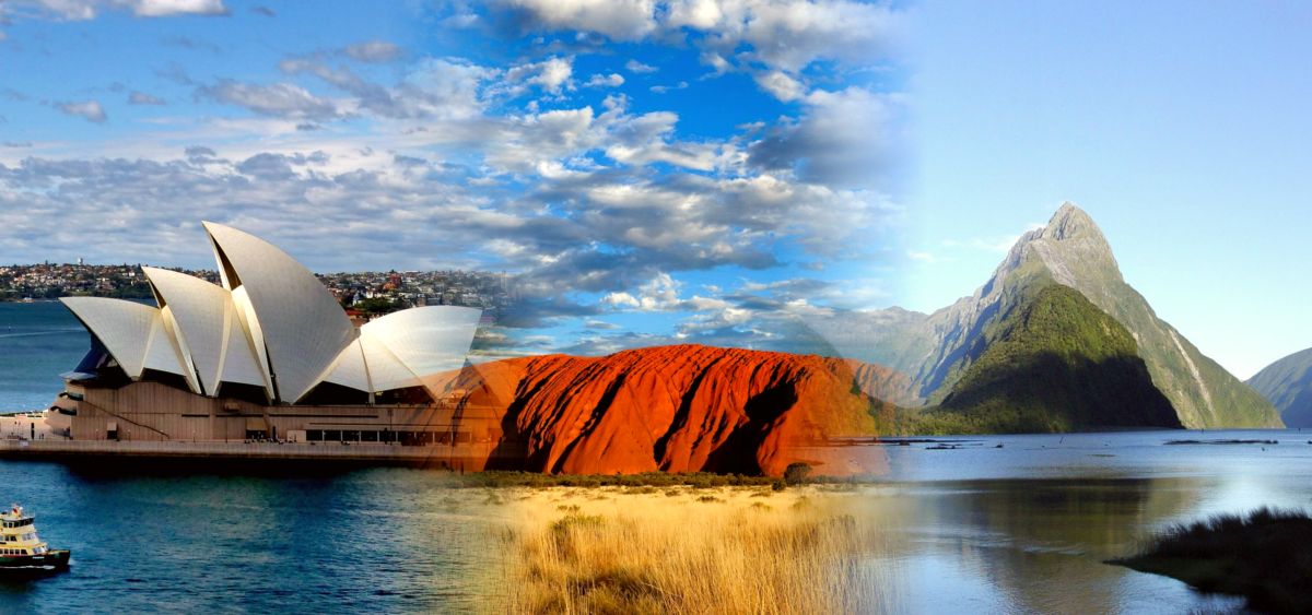 Australia & Oceania: Sydney Opera House, Uluru, Milford Sound