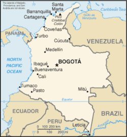 Map of Colombia