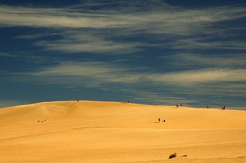 Sand dunes near Cabo Polonio