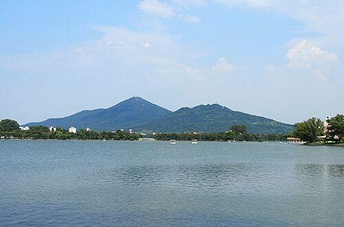Purple Mountain or Zijin Shan, located to the east of the walled city of Nanjing