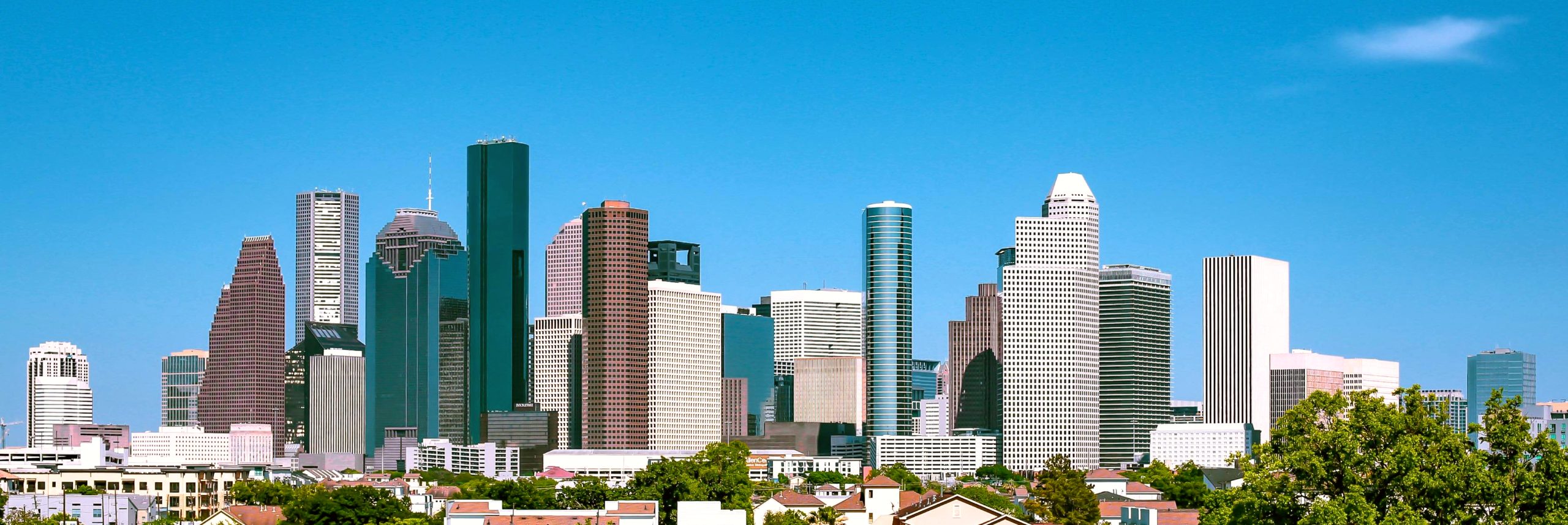 Die Skyline von Houston: eine Mischung aus Alt und Neu