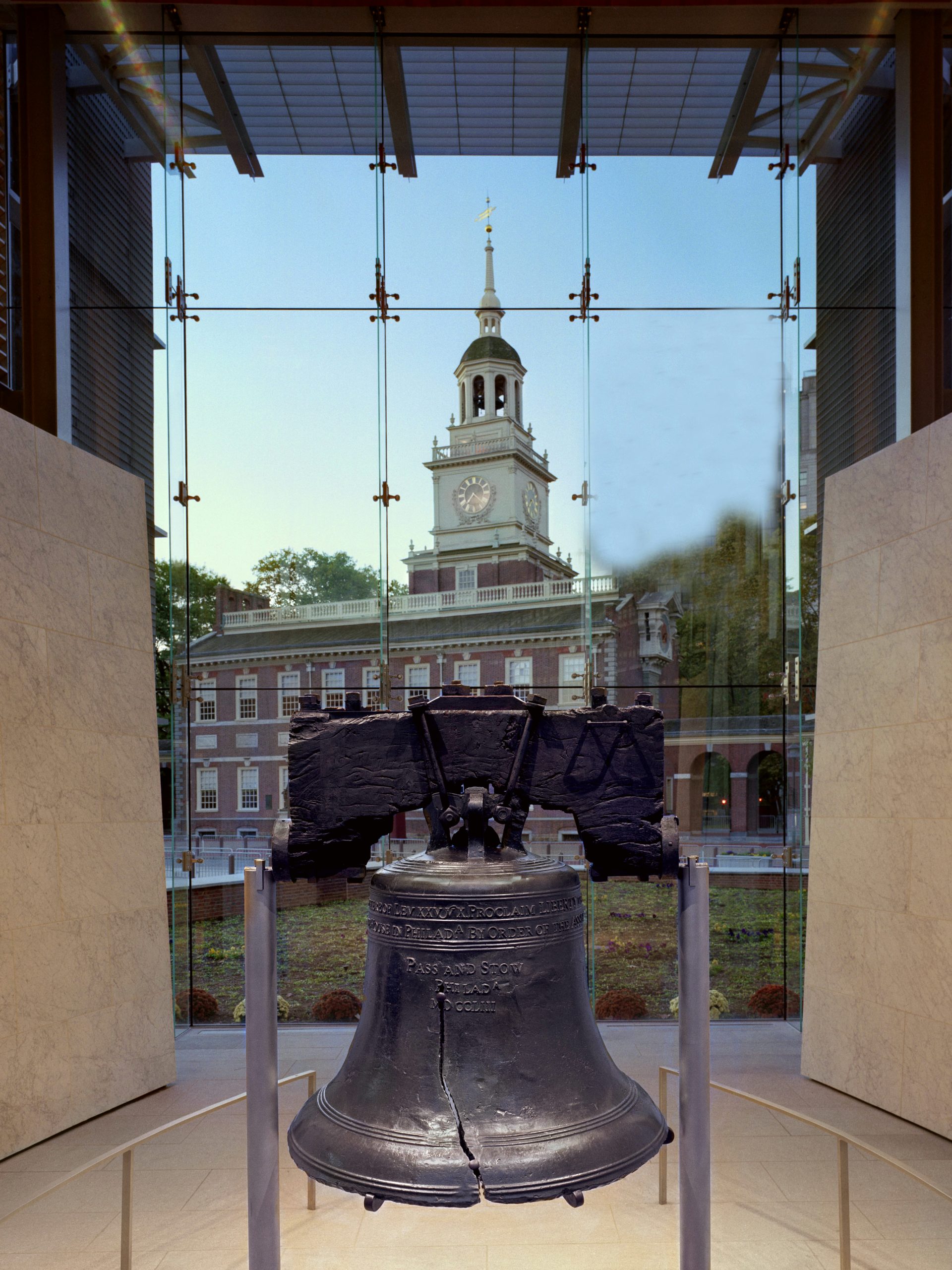 Schritt in die Vergangenheit Amerikas am Independence Hall