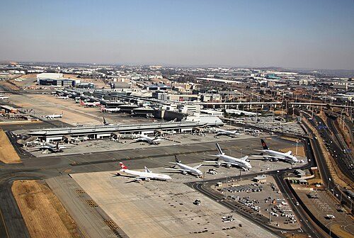 The OR Tambo International Airport in Johannesburg is one of the main ports of entry into the country