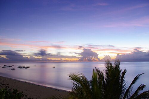 Sunrise in the beach of Malindi