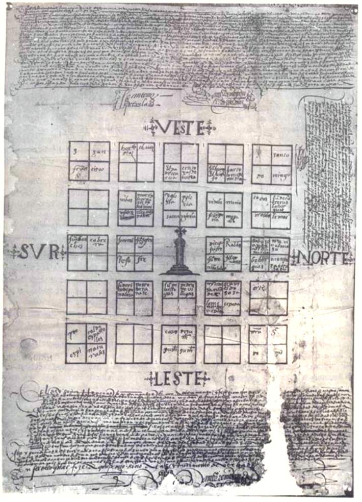 Print of the second foundation of Mendoza, 1562