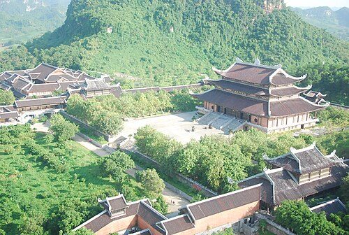 Bái Đính Temple, a popular site for Buddhist pilgrimages from across Vietnam