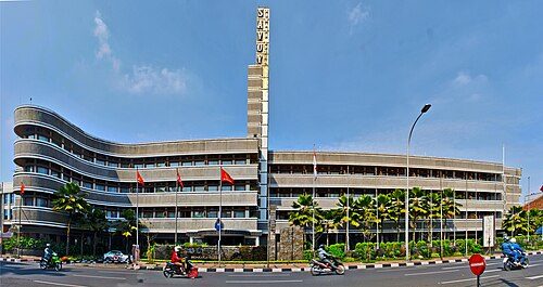 Hotel Savoy Homann (completed 1939) in Bandung, an example of Art Deco architecture in Indonesia