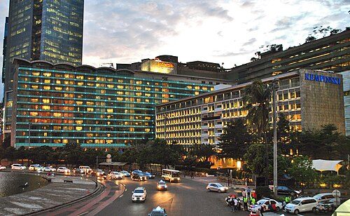 Hotel Indonesia (est. 1962), one of the earliest high-rise buildings in Jakarta