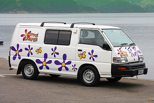 Camper vans offer one of the choices for budget travel in New Zealand.