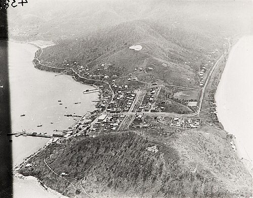 Aerial photo of Port Moresby, Papua New Guinea, 1921