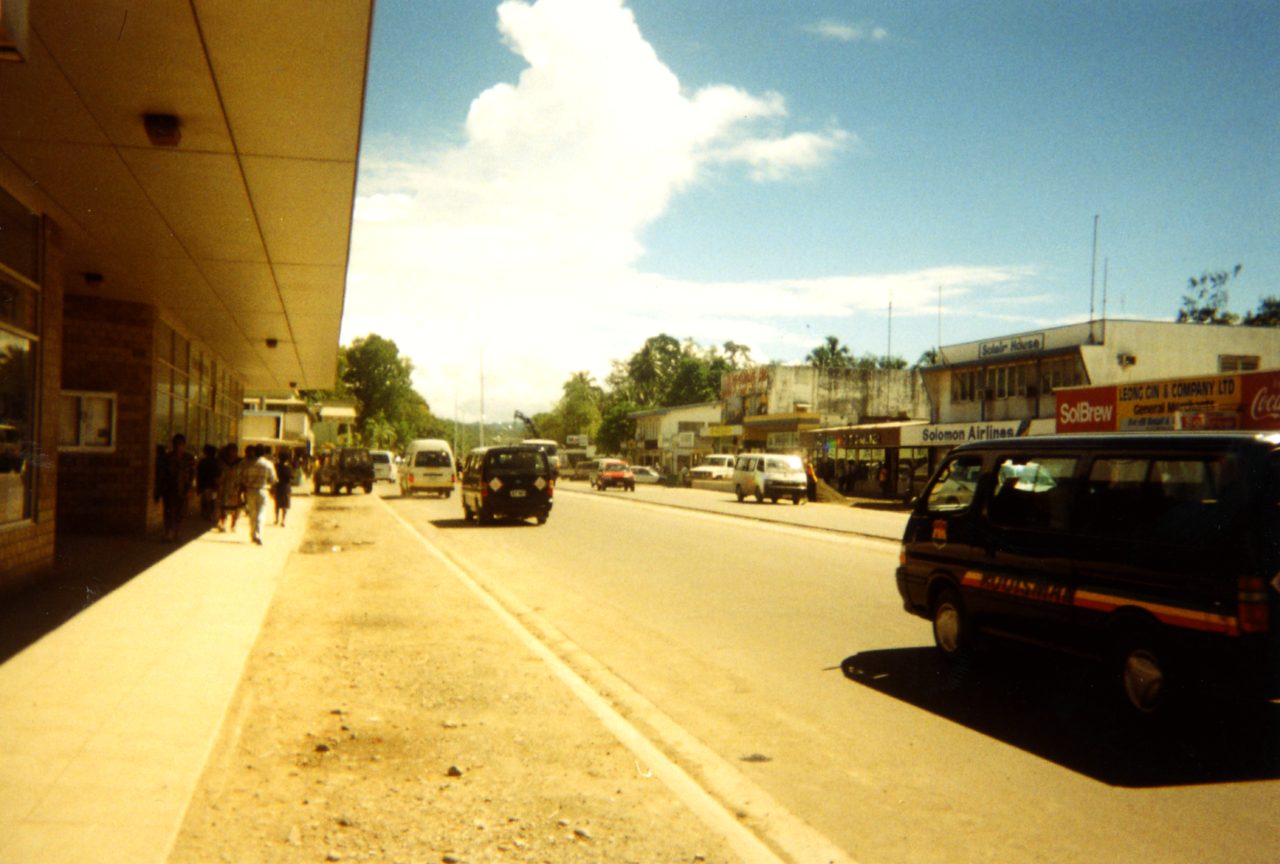 The main street of Honiara