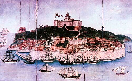 The island around 1775