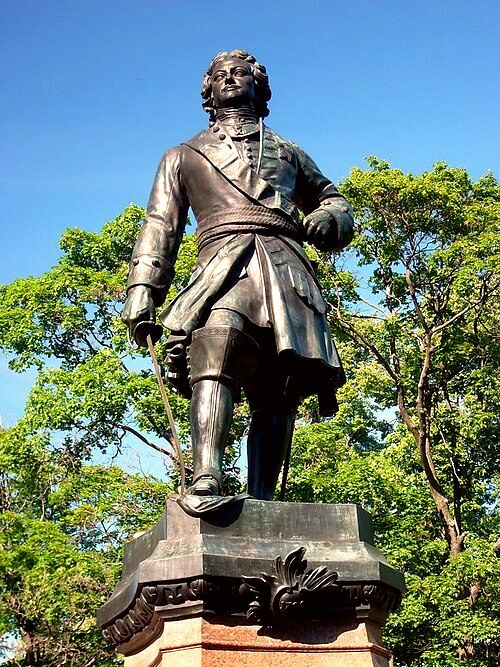 Monument to Peter the Great, the city's founder