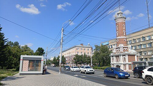 One of the central streets in Omsk