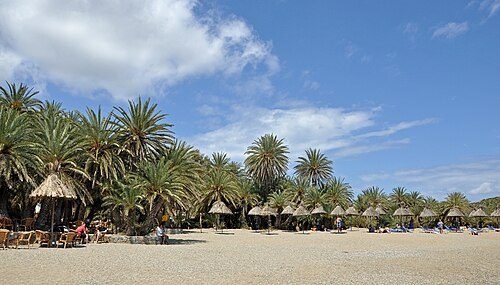 The palm beach of Vai