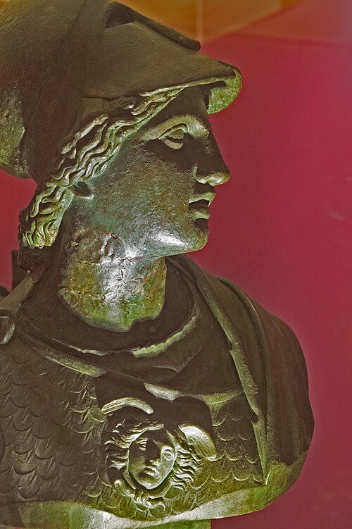 Athena, bronze, 2nd century AD, at Bursa Archaeological Museum