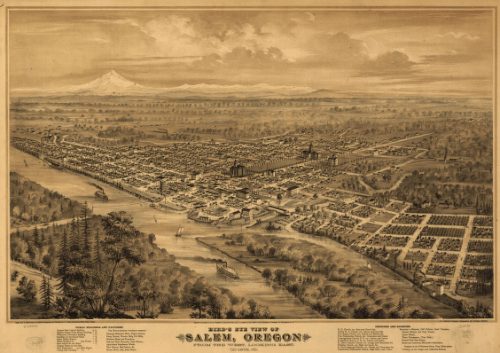 Map of Salem in 1876