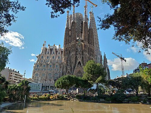The Sagrada Família, located in Barcelona